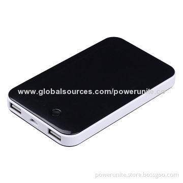 LED Lamp 8,000mAh Capacity Li-polymer Battery Fashionable Power Bank with 4 LED Power Indicators